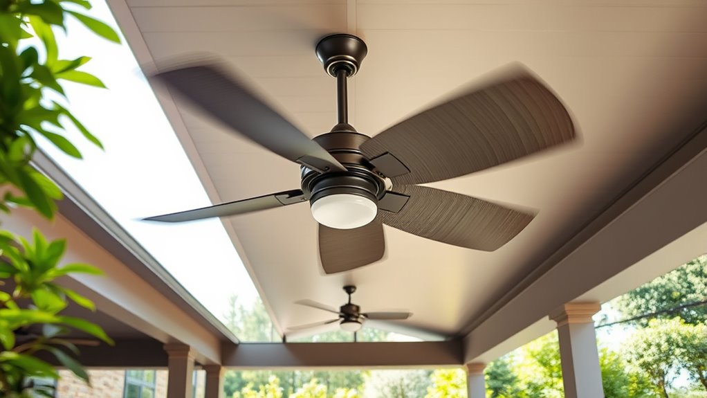 outdoor fan size guidelines