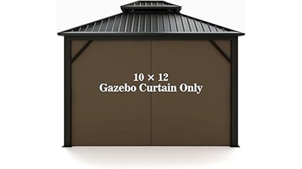 outdoor gazebo privacy curtain