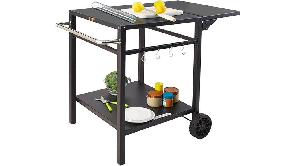 outdoor grill dining cart