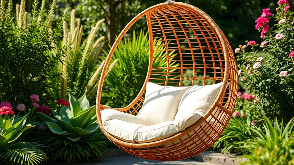 outdoor hanging egg chair considerations