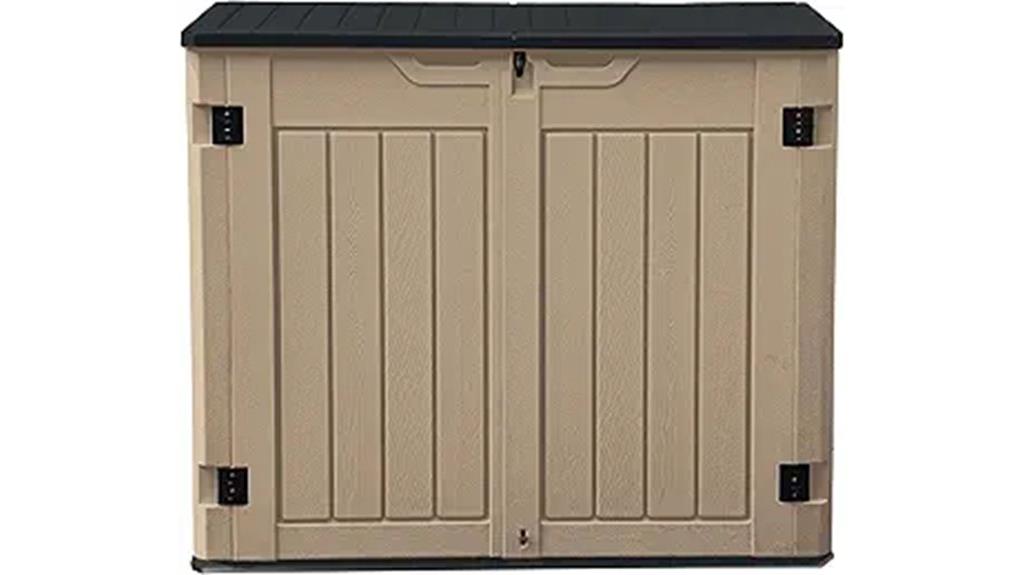 outdoor horizontal storage shed