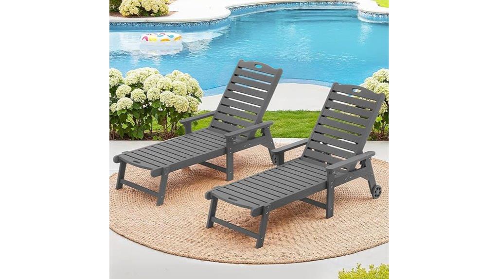outdoor lounge chair set