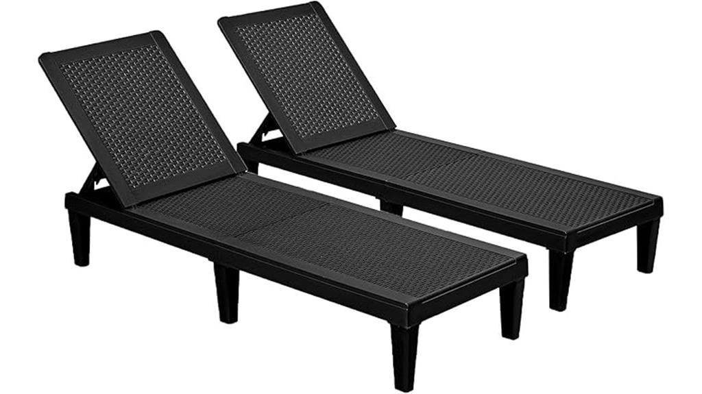outdoor lounge chair set