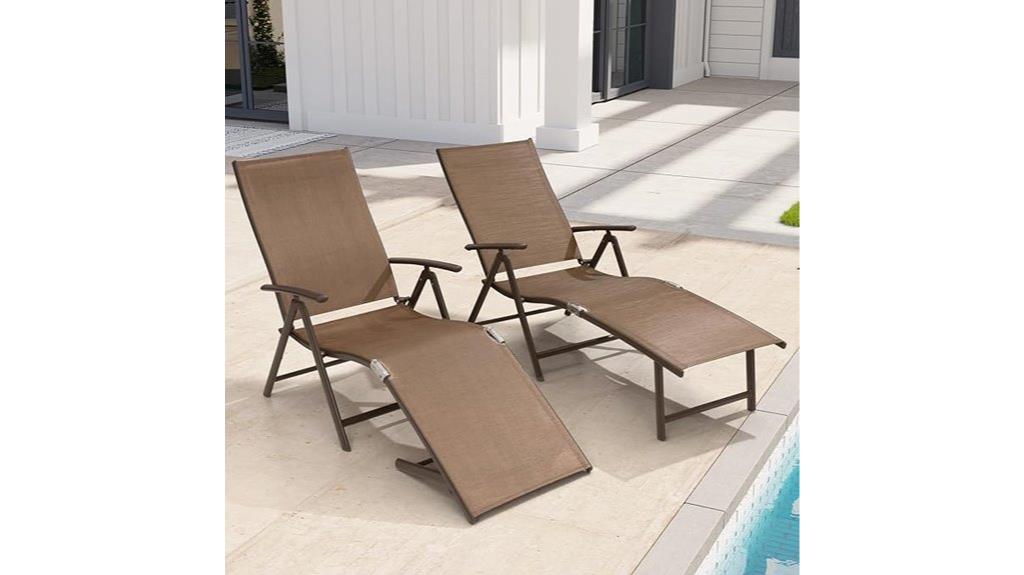 outdoor lounge chair set