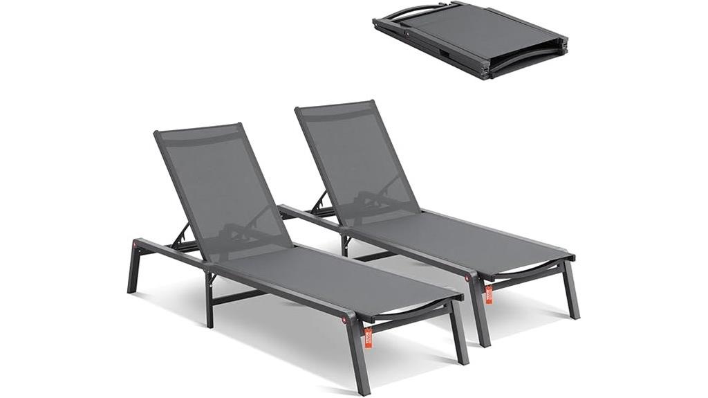 outdoor lounge chair set