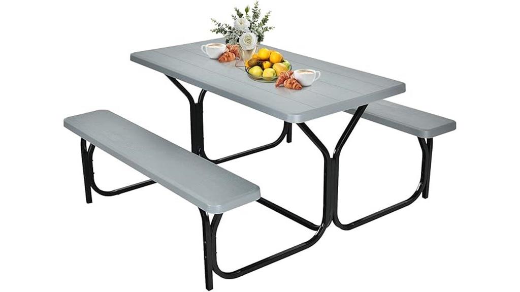 outdoor picnic table set