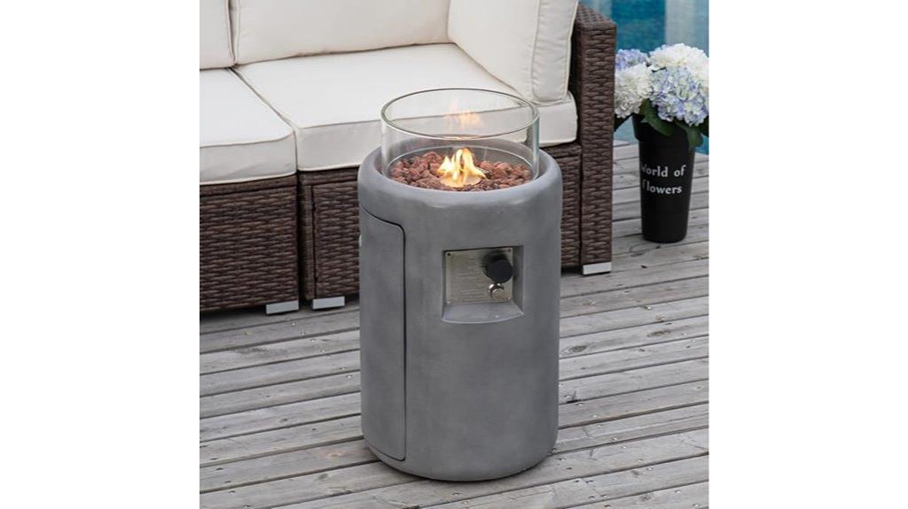 outdoor propane fire pit