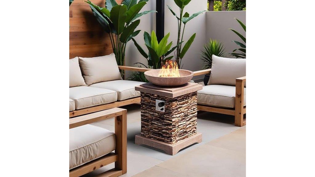 outdoor propane fire pit