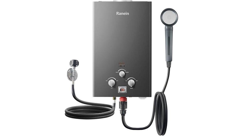 outdoor propane tankless heater