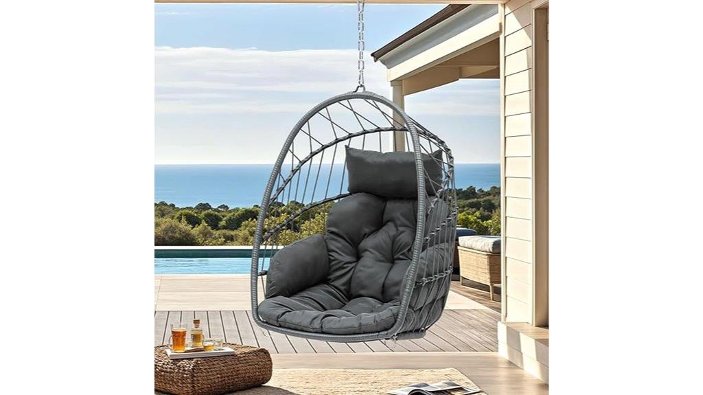 outdoor rattan egg chair