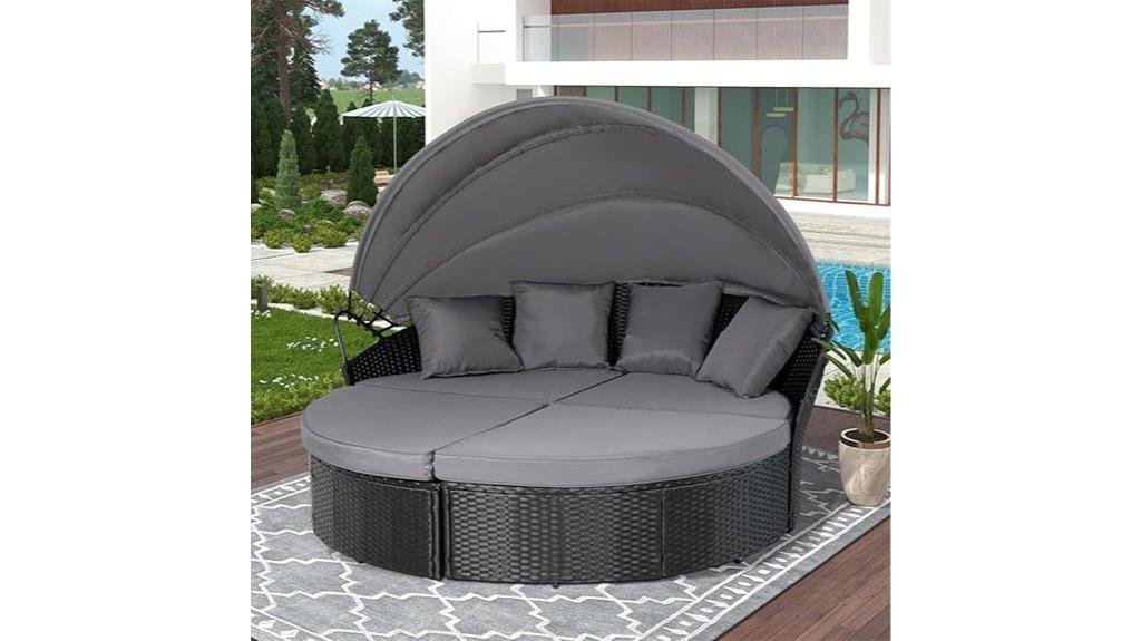 outdoor round daybed
