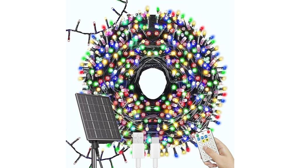 outdoor solar christmas lights