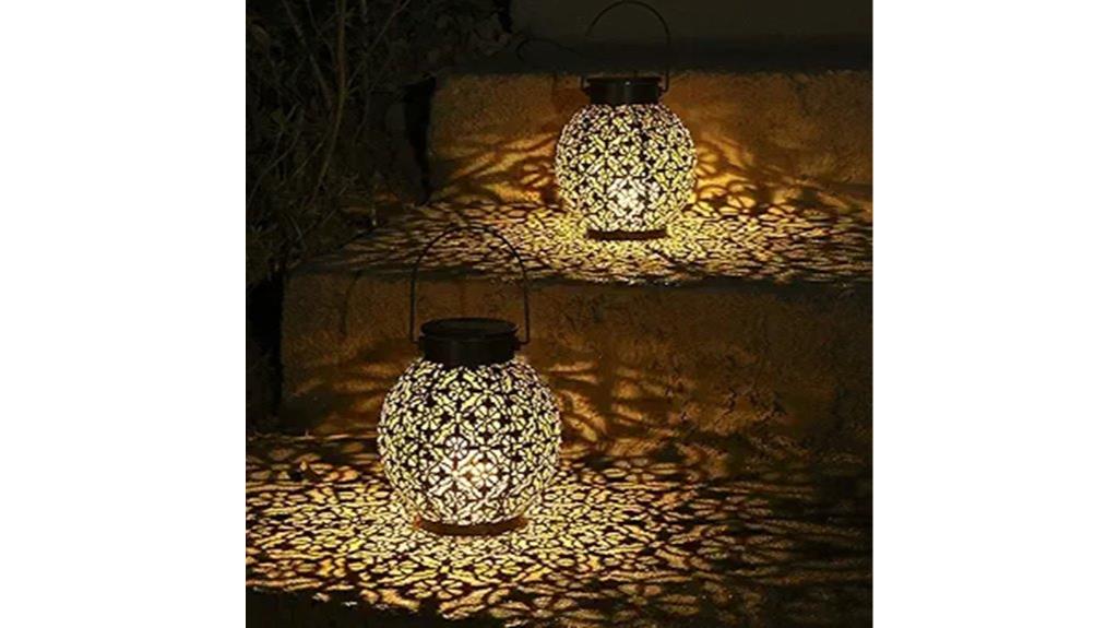 outdoor solar lanterns set