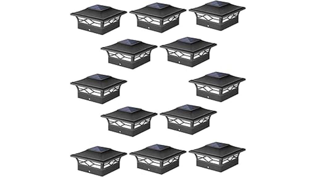 outdoor solar post lights