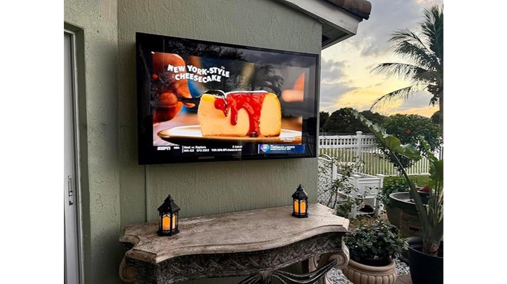 outdoor tv cover lock