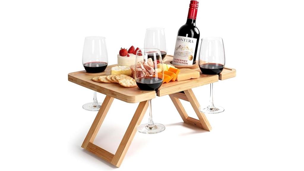 outdoor wine picnic set