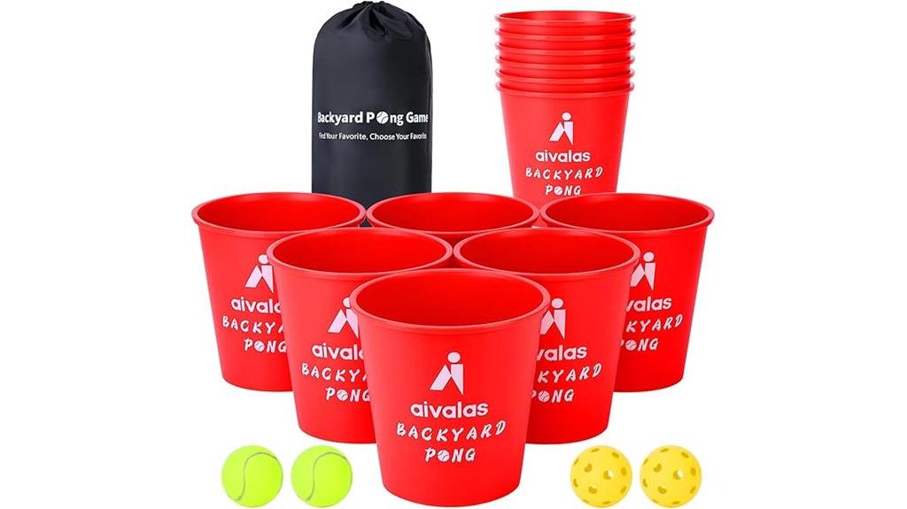 outdoor yard pong set