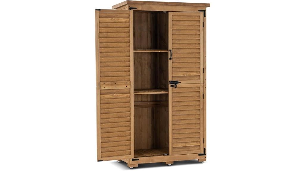outdoor yard storage cabinet