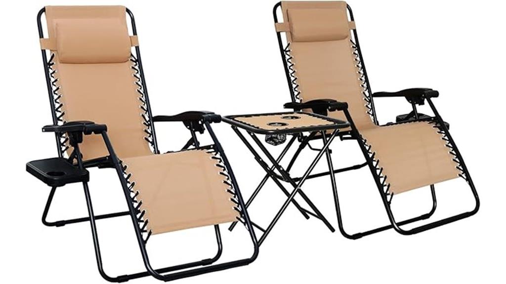 outdoor zero gravity lounge chairs