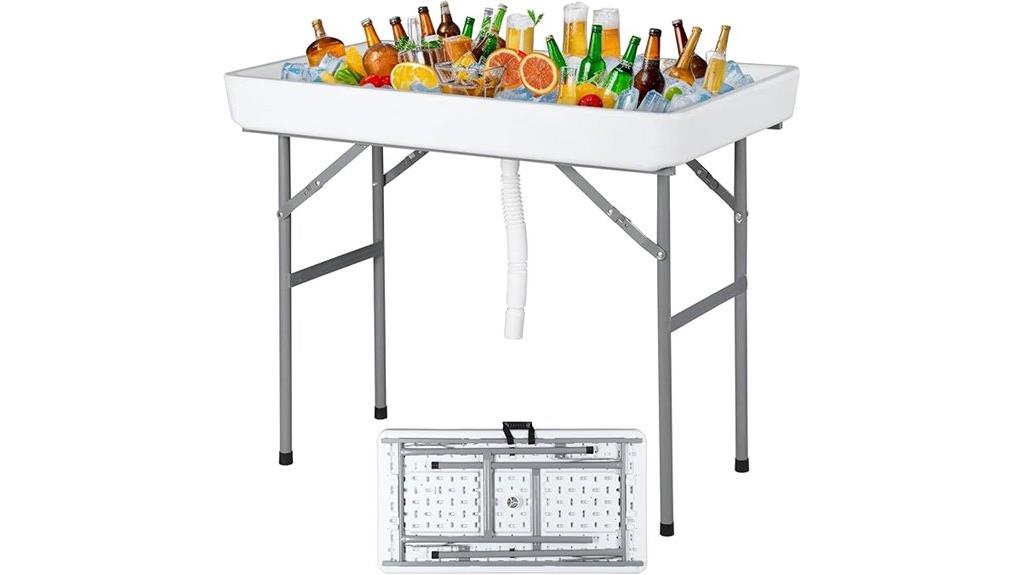 party cooler folding table