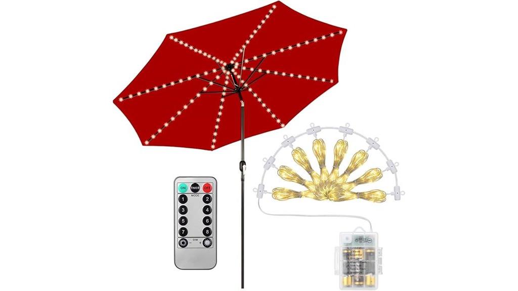 patio led umbrella lights
