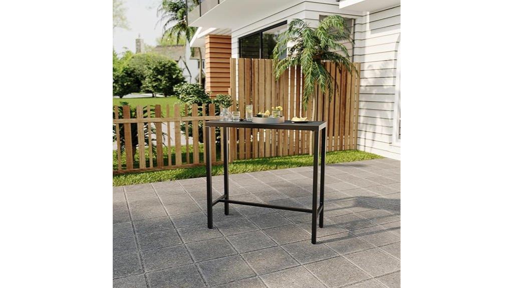 patio rectangle bar table