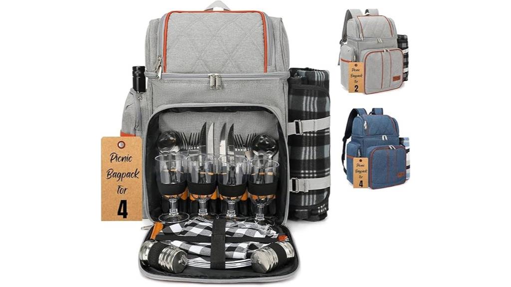 picnic backpack with cooler