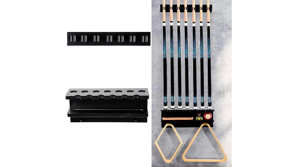pool cue wall mount