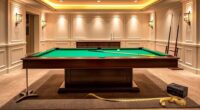 pool table size selection