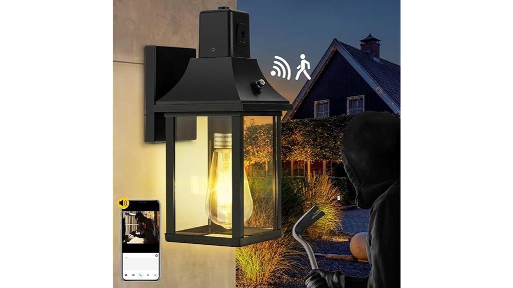 porch light with camera