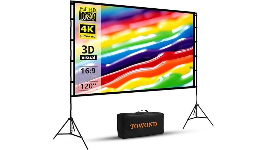 portable 120 inch screen