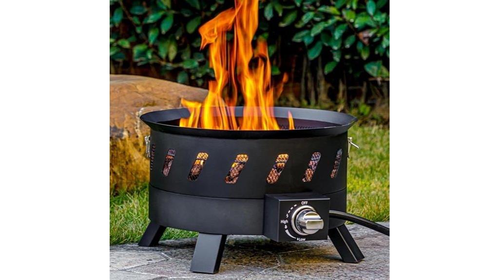 portable 17 3 propane fire pit