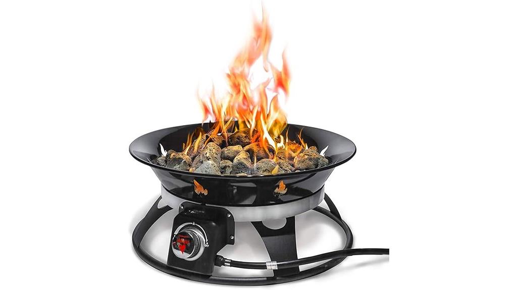 portable 58 000 btu fire pit