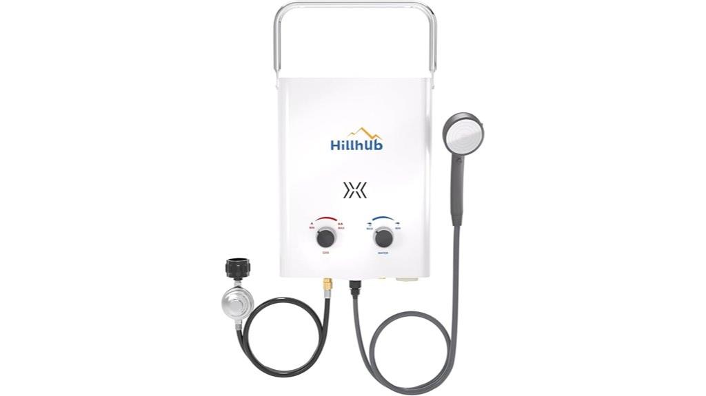 portable 5l propane shower