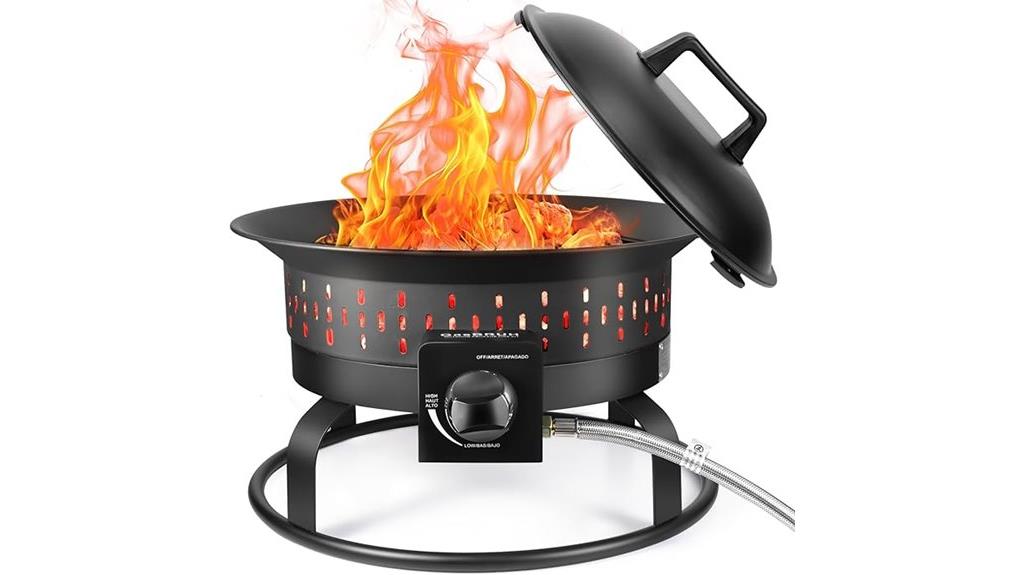 portable 60 000 btu fire pit