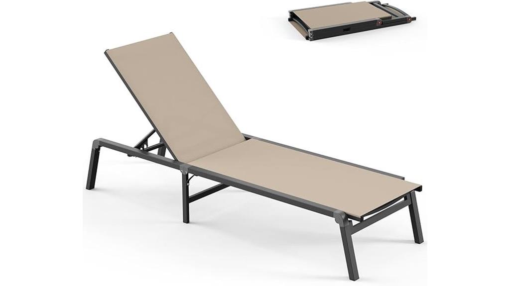 portable aluminum lounge chair