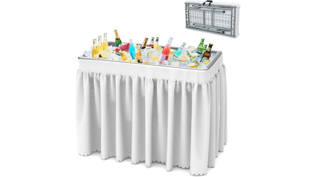 portable cooler with drain