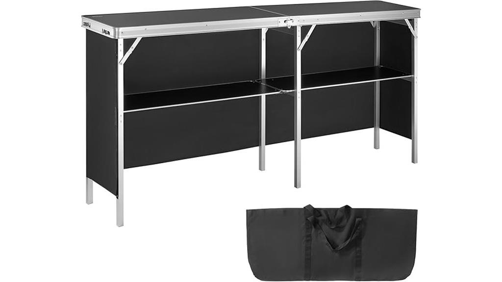 portable folding bar