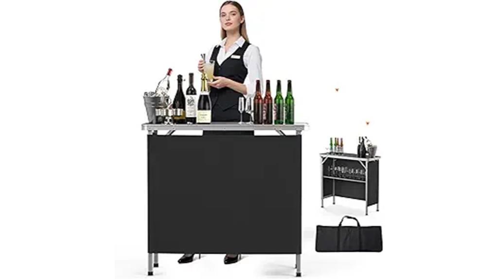 portable folding event table