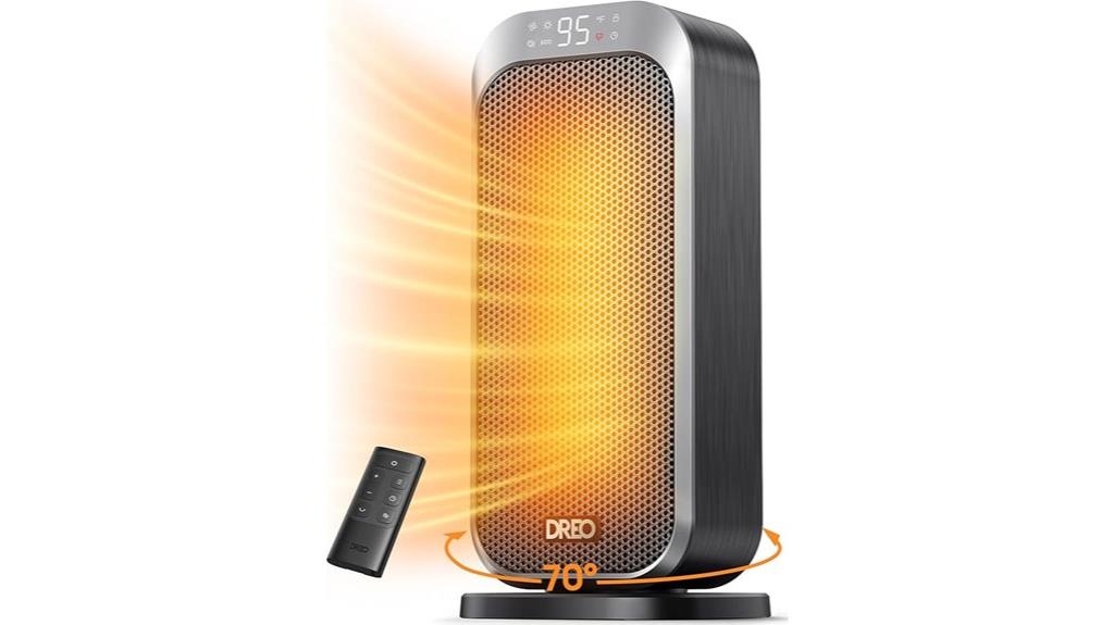 portable heater with remote