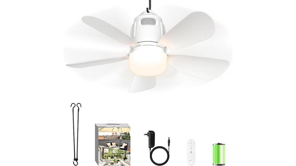 portable outdoor ceiling fan