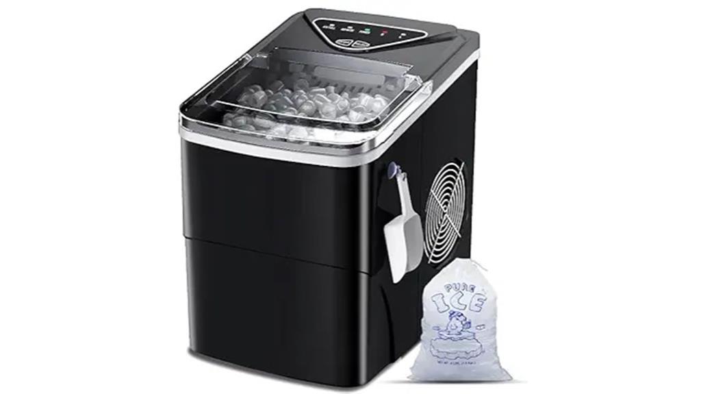 portable self cleaning ice maker