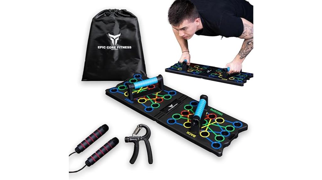 portable workout equipment set