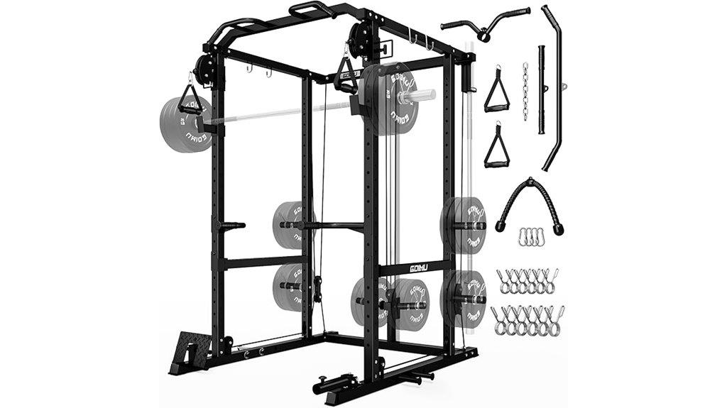 power cage with cables
