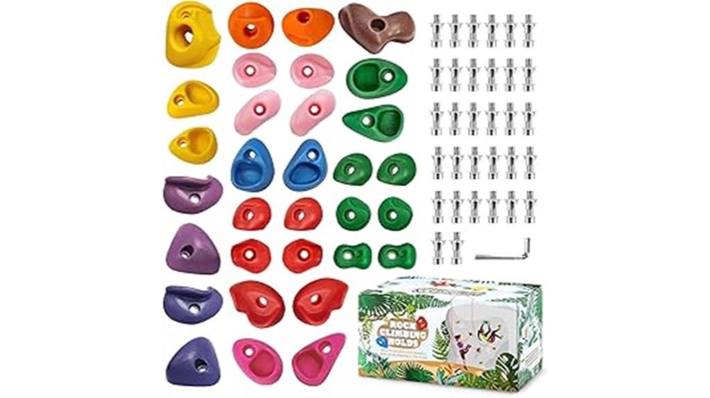 premium climbing hold set