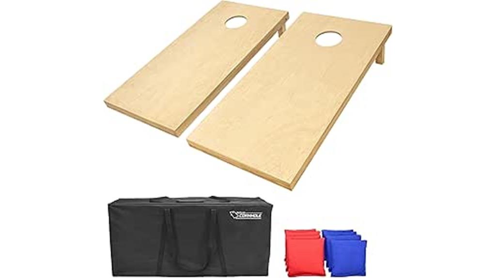 premium cornhole sets sizes