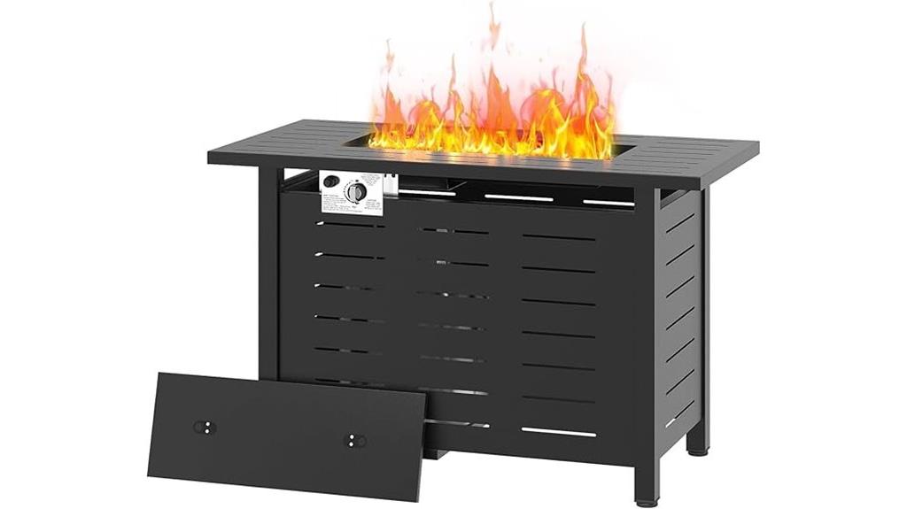 propane fire pit table