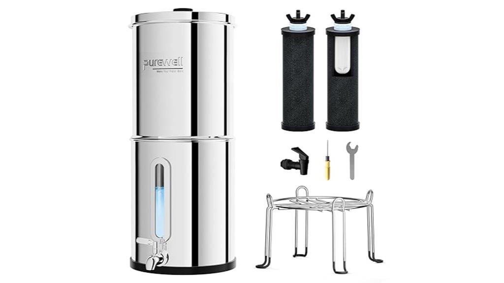 purewell 2 25g water filter