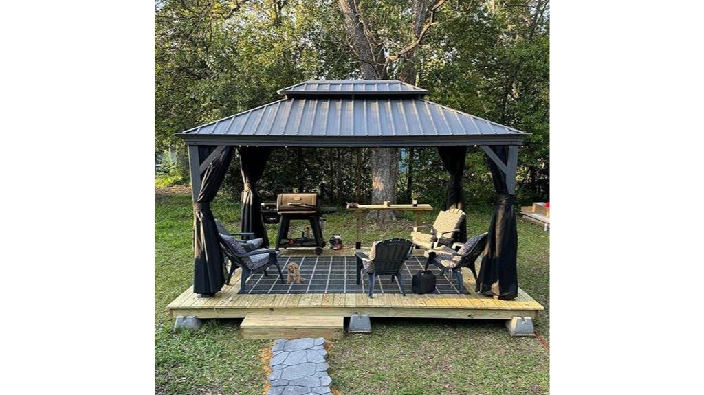 purple leaf gazebo 10x14