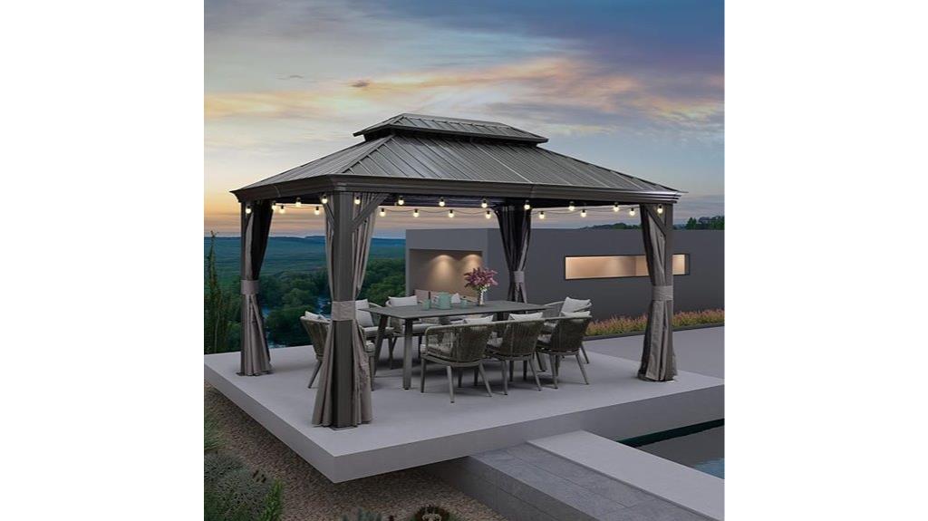 purple leaf gazebo cover